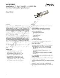 AFCT-57D5ATPZ Datasheet Cover