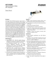 AFCT-701SDDZ Datasheet Cover