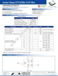 AFS14A04-1575.42-T3 Datasheet Cover