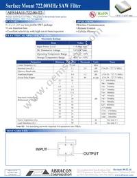 AFS14A11-722.00-T2 Datasheet Cover