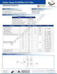 AFS14A26-915.00-T2 Datasheet Cover