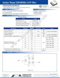 AFS14A30-2185.00-T3 Cover