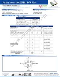 AFS14A35-1902.00-T3 Datasheet Cover