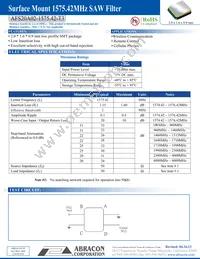 AFS20A02-1575.42-T3 Datasheet Cover