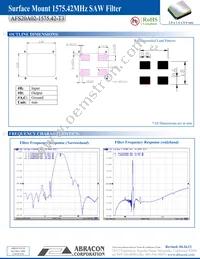 AFS20A02-1575.42-T3 Datasheet Page 2