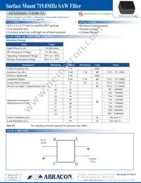 AFS20A05-719.00-T3 Datasheet Cover