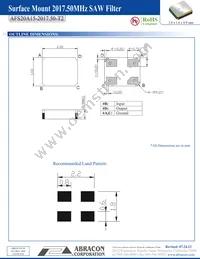 AFS20A15-2017.50-T2 Datasheet Page 2