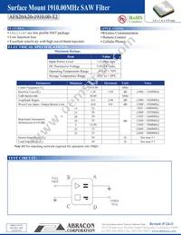 AFS20A20-1910.00-T2 Datasheet Cover