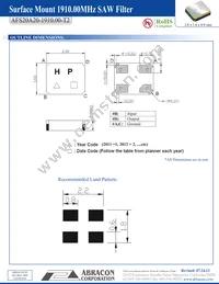 AFS20A20-1910.00-T2 Datasheet Page 2