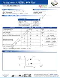 AFS20A26-915.00-T2 Datasheet Cover