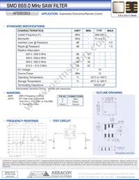 AFS869S3-T Datasheet Cover