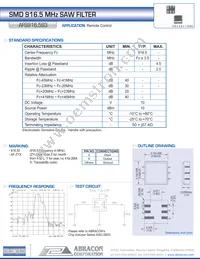 AFS916.5S3 Datasheet Cover