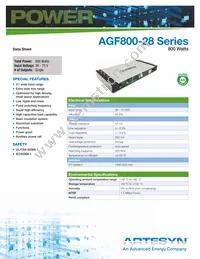 AGF800-48S28-6L Datasheet Cover