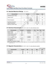 AH292-YG-13 Datasheet Page 3