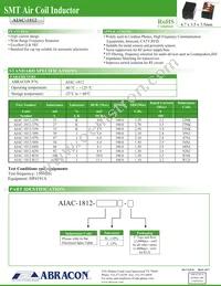 AIAC-1812-33NK-T Datasheet Cover