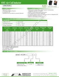 AIAC-4125C-R491J-T Datasheet Cover