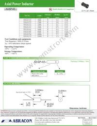 AIAP-03-332K Datasheet Page 2