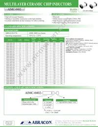AIMC-0402-4N7S-T Datasheet Cover