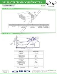 AIMC-0402-4N7S-T Datasheet Page 2