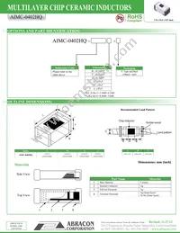 AIMC-0402HQ-9N5J-T Datasheet Page 2
