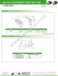 AIML-0402-2R7K-T Datasheet Page 2
