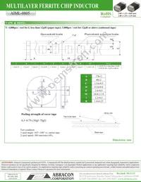 AIML-0805-330K-T Datasheet Page 3