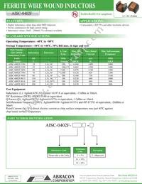 AISC-0402F-48NJ-T Datasheet Cover