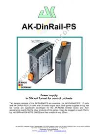 AK-DR-PS24 Datasheet Cover