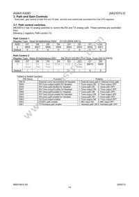 AK2307LV Datasheet Page 14