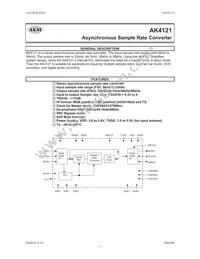 AK4121VF Datasheet Cover