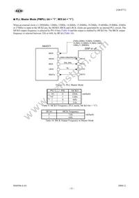 AK4371VN Datasheet Page 21