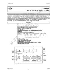 AK4381VT Datasheet Cover