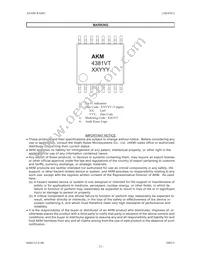 AK4381VT Datasheet Page 21