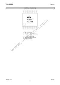 AK4385VT Datasheet Page 21