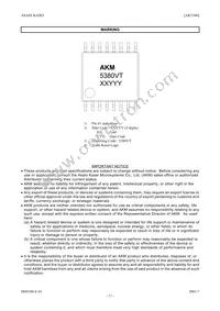 AK5380VT Datasheet Page 17