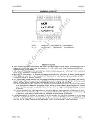 AK5383VS Datasheet Page 20