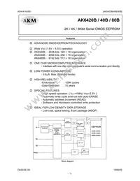 AK6480BH Datasheet Cover