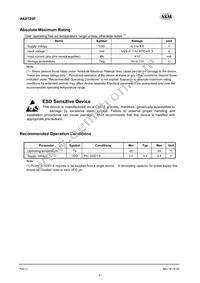 AK8135F Datasheet Page 4