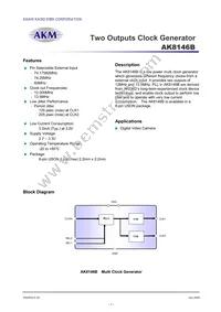 AK8146B Datasheet Cover