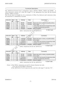 AK93C41AV Datasheet Page 4