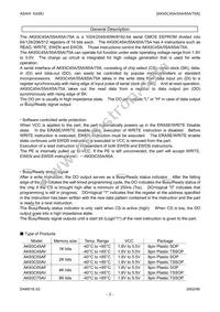 AK93C75AV Datasheet Page 2