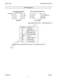 AK93C75AV Datasheet Page 3