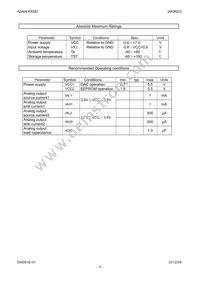 AK9822M Datasheet Page 9