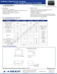 ALAN-2202 Datasheet Cover