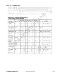 ALD1101APAL Datasheet Page 2
