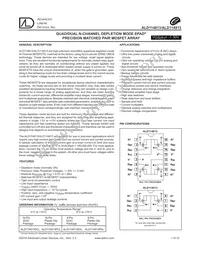 ALD114813PCL Datasheet Cover