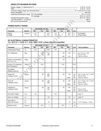 ALD4201PCL Datasheet Page 2