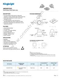 AM2520SYCK03 Datasheet Cover