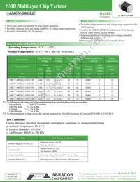 AMCV-0402LC-260-C030Y-T Cover