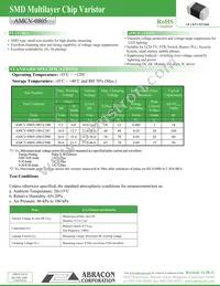 AMCV-0805-300-C500N-T Datasheet Cover